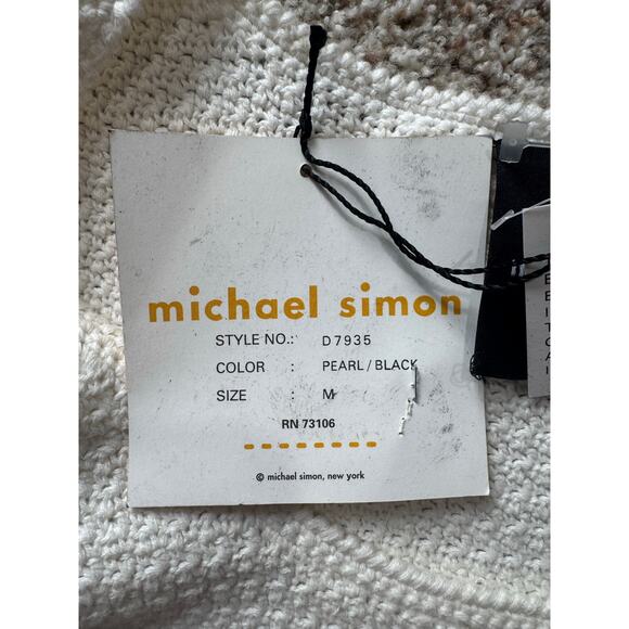 Michael Simon Short Sleeve Sweater Dress, Size Medium, NWT, Leopard Print - Picture 8 of 10